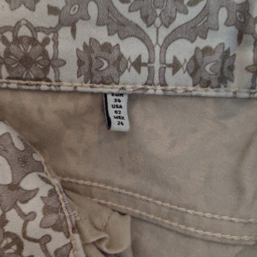 ZARA Mid Rise Print Skinnys - Picture 5 of 5